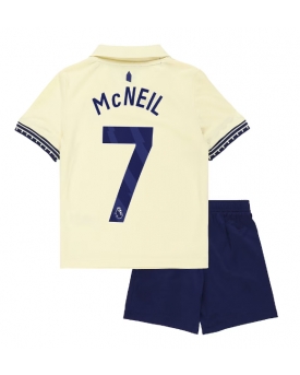 Billige Fotballdrakt Everton Dwight McNeil #7 Replika Bortedraktsett Barn 2025-26 Kortermet (med bukser)